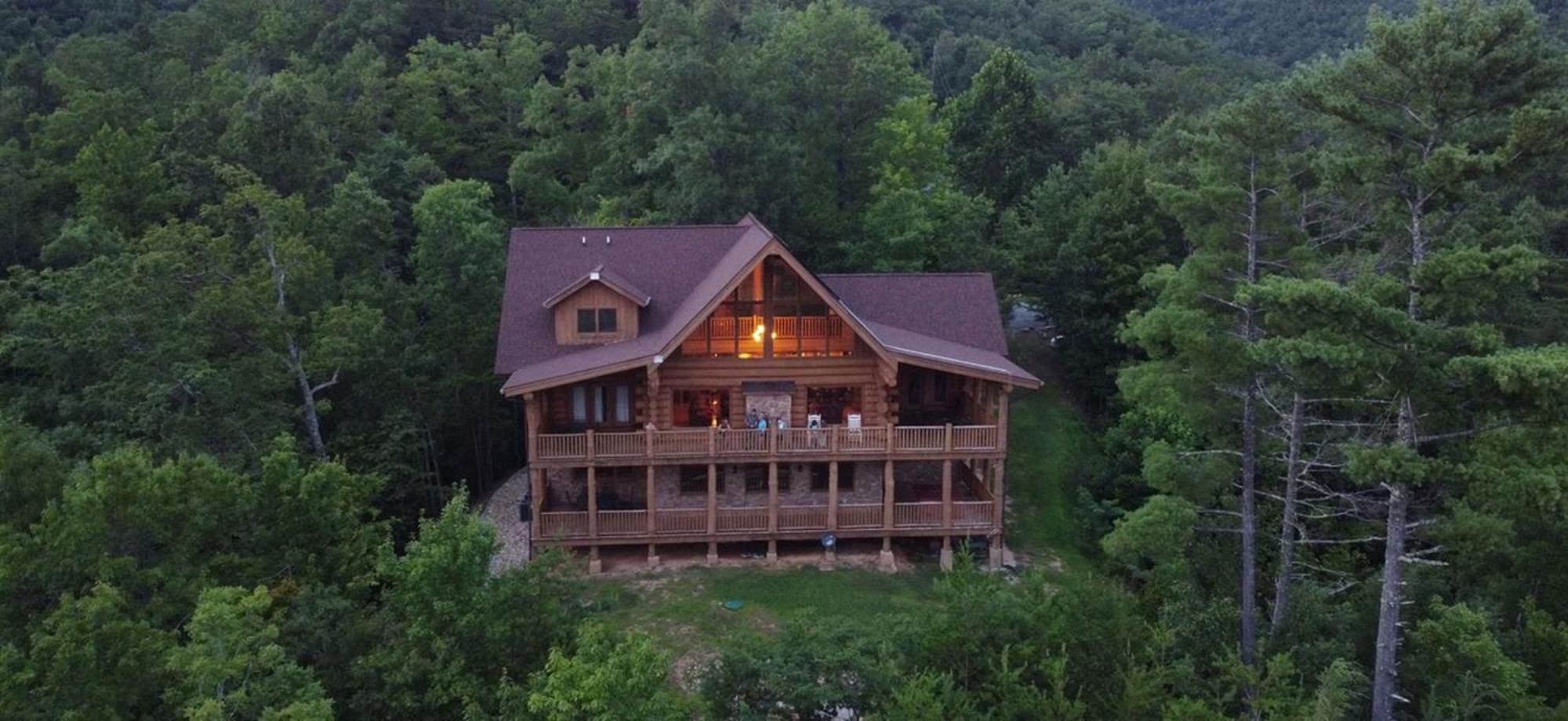 Big Bear Ridge Lodge - Breathtaking Mountain Views And Private Forest Scenes In Amazing Large Log Cabin Gatlinburg Exterior foto